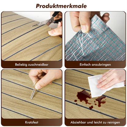 3D Wood Grain Wall Panels – Self-Adhesive Waterproof Foam Wallpaper for Home Decoration