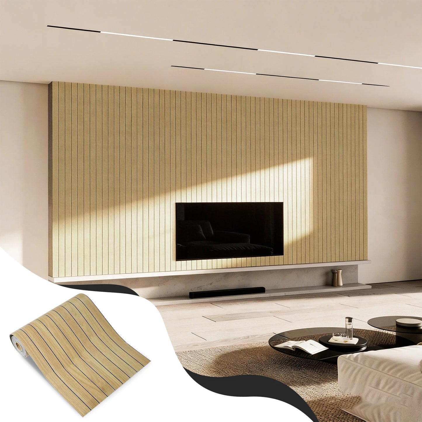3D Wood Grain Wall Panels – Self-Adhesive Waterproof Foam Wallpaper for Home Decoration